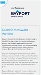 Mobile Screenshot of bayportbotswana.com